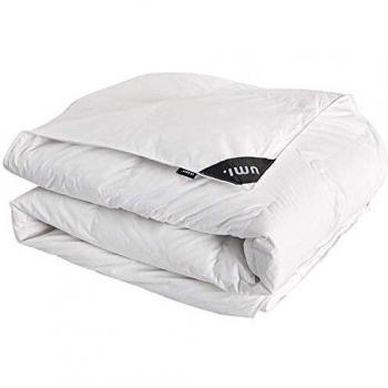 UMI. by Amazon - Edredón Nórdico de Plumas y Plumón de Ganso Blanco para Todas Las Estaciones, 10.5 TOG, Tamaño 240x260cm, Blanco