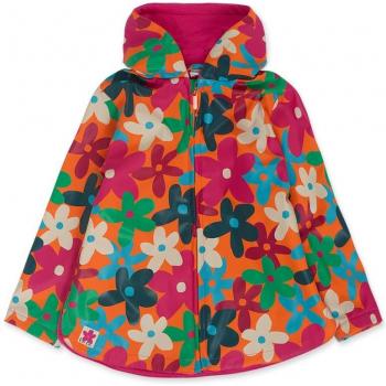 Gabardina de bebé niña Tuc Tuc con capucha y estampado de flores