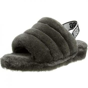 Zapatillas de Casa para Mujer Ugg Modelo Fluff Yeah Slide Color Gris 36
