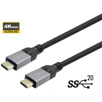 Cable USB-C a USB-C de 3m con soporte para datos a 20 Gbps y carga rápida
