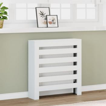 Cubierta de radiador madera de ingeniería blanca 78x20x82 cm vidaXL
