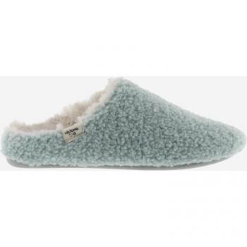 Zapatillas de casa abiertas de mujer de borreguito con interior de pelo suave