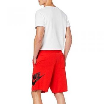 NIKE M NSW He Short Ft Alumni Pantalones Cortos de Deporte, Hombre, University Red/University Red/Black/