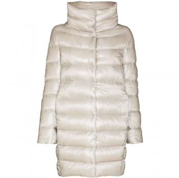Herno Women's Grey Dora Midi Down Jacket - Size 38 (2XS)