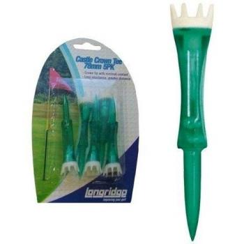 Longridge TEPCAC78 - Tees corona de castillo, 5 piezas, color verde, talla 78 mm