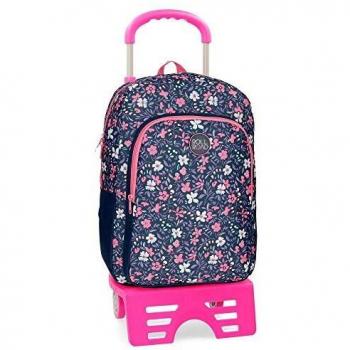 Roll Road Spring Mochila Escolar con Carro Multicolor 30x40x13 cms Poliéster 0.24L