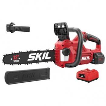 Motosierra a batería 20V SKIL 0534 AA Brushless 30cm con batería de 4,0Ah y cargador rápido