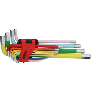 Juego de llaves Allen extralargas KS TOOLS 151.4640, 14 piezas