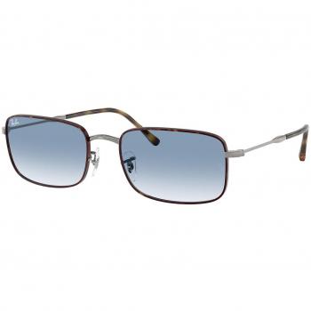 Ray-Ban RB3746 92703F Gafas de Sol Unisex Metal Tortuga Azul Cuadradas Sombreadas