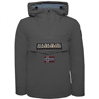 Napapijri Men's Rainforest 3 Winter Jacket - Grey Lightweight Softshell