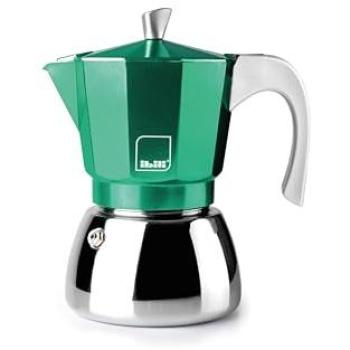 Cafetera Express Elba Verde 3 Tazas 150 ml Aluminio Fundido Base Acero Inoxidable Apta para Inducción