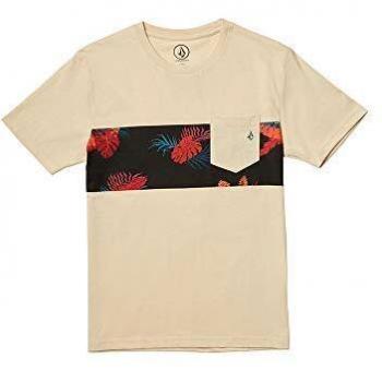 Volcom Patternation HTH SS Camiseta, Niños, White Flash, S