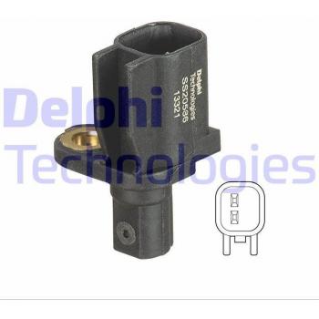 Sensor de ABS DELPHI SS20586, Sensor de revoluciones de la rueda, compatible con vehículos específicos, alta precisión en medición, fácil instalación, durabilidad garantizada