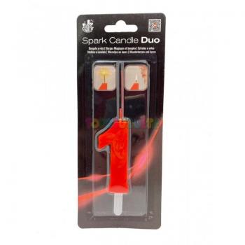 Vela Bengala Duo Roja Cialfir - Número 1