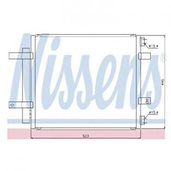 Condensador de aire acondicionado NISSENS 94866 con secador, material de aluminio, compatible con R 134 a, para Jaguar XJ Berlina
