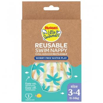 Pañal de Natación Reutilizable Huggies Little Swimmers Talla M (11-14 kg) Tropical