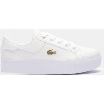 Lacoste Ziane Platform Women's White Leather Sneakers