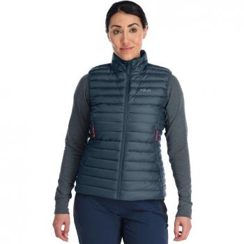 Rab Women's Microlight Insulated Down Vest - Orion Blue - UK 10