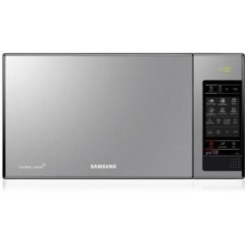 SAMSUNG GE83X Microondas con Grill, 23 Litros de Capacidad, Interior Cerámico Enamel, Potencia 800W/1200W, 6 niveles de potencia, Negro, 48.9 x 35.4 x 27.5 cm