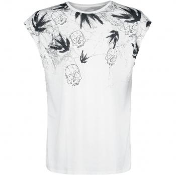Outer Vision Marble Skulls Camiseta Tirantes Blanco XXL