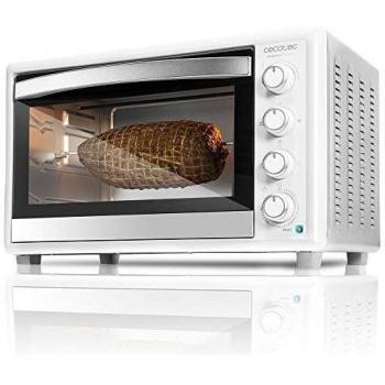 Cecotec Horno Sobremesa Bake&Toast 790 Gyro. 2000W, Capacidad de 46 Litros, 12 Modos, Temperatura hasta 230ºC y Tiempo hasta 60 Minutos, Incluye Accesorio Rustidor con pinzas