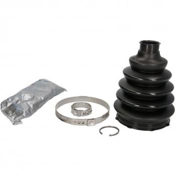 Kit de fuelles para eje de transmisión SPIDAN 36447, incluye fuelles de goma, abrazaderas metálicas, y es compatible con vehículos específicos para la protección del eje de transmisión