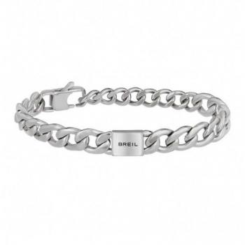 Pulsera de Hombre Breil TJ3068 - Pulsera de acero inoxidable, diseño moderno, cierre desplegable, resistencia al agua, acabado pulido y mate