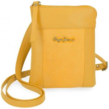 Bandolera Pepe Jeans 165x13x15 cm de Piel Double Amarilla