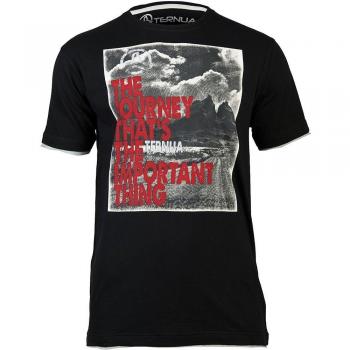 Ternua Hottah - Camiseta para hombre, color negro, talla L