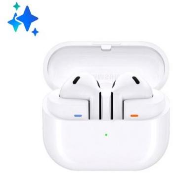 Auriculares Samsung Galaxy Buds3 True Wireless Hi-Fi, IP57 Impermeables, Cancelación de Ruido Activa, Blancos