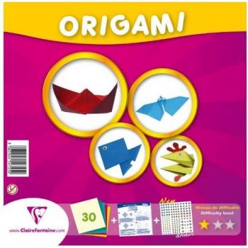 Clairefontaine Kit de nivel de Touch Easy Origami de papel, multicolor, 20 x 20 cm, hojas de 30