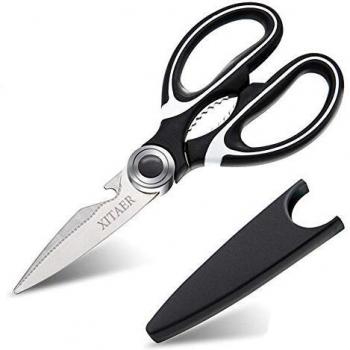 Tijeras de cocina multiusos, tijeras de cocina multifunción de acero inoxidable para pollo, pescado, carne, hierbas