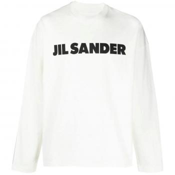 Jil Sander Logo Print Longsleeve T-shirt M Porcelain