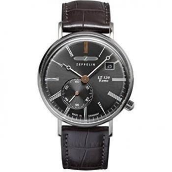 Reloj Zeppelin LZ120 Rome 7135-2 para Mujer Analógico de Cuarzo Suizo con Brazalete de Piel de Vaca, 36mm, 5ATM