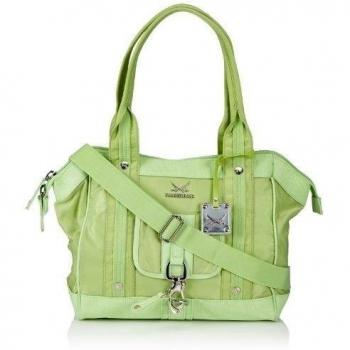 Sansibar Typhoon - Bolso de mano de material sintético mujer, color verde, talla 43x30x12 cm