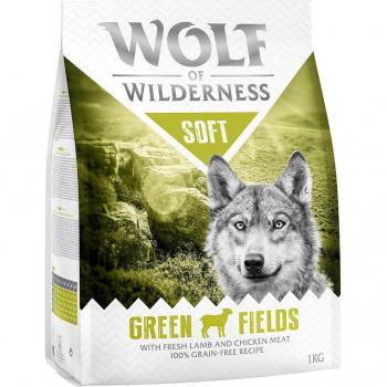 Wolf of Wilderness The Taste Of Scandinavia 2 x 12 kg - Pack Ahorro - con reno, pollo y salmón; Wolf of Wilderness Soft Green Fields 2 x 1 kg - Pack Ahorro - con corder
