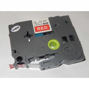 vhbw casete cartuchos de cinta 12mm rojo para Brother P-Touch 2710, 2730, 2730VP, 300, 300B, 300SP, 310, 310B, 320, 330 por TZ-435, TZE-435