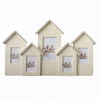 Portafotos de Pared Múltiples Casitas 4P Vacchetti 46,5x28,5x4 cm