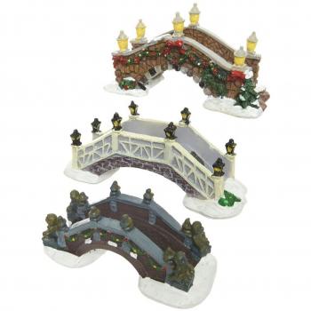 Adorno Navideño Puente Poliresina 5,5 x 13 x 5,5 cm Kaemingk 488502