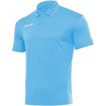 Macron Draco Blue Polo Shirt Large
