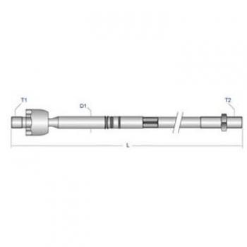 Moog BM-AX-3683 rótula axial para barra de acoplamiento