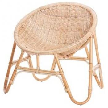 Sillón Ergonómico de Mimbre Marrón Orchha 76x60x81 cm - Diseño Sofisticado
