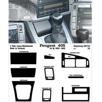 PreWoodec cabina decorativo para Peugeot 405 4B/4E 09.92 hasta 06.95 
