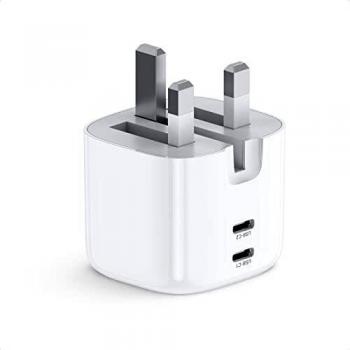 Cargador Dual UGREEN de 20W PD USB C para iPhone - Carga Rápida 4.0/3.0