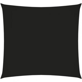 Toldo de vela cuadrado tela oxford negro 3,6x3,6 m