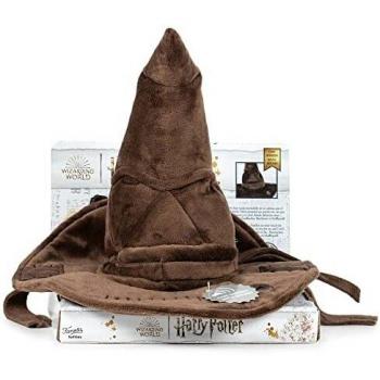 Famosa Softies - Sombrero seleccionador de Harry Potter, 4 frases de la película con las casas de Hoghwarts