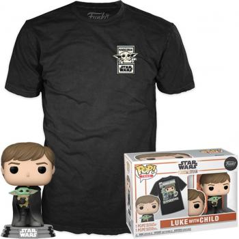 Funko Pop & Tee Luke con ChildThe Mandalorian Star Wars
