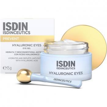 Isdinceutics Hyaluronic Eye Gel 15 g, Hydrates, Anti-Fatigue with Hyaluronic Acid, eye contour gel-sorbet