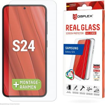 Protector de Pantalla de Vidrio Templado + Funda para Samsung Galaxy S24 - Resistente a Golpes y Rayones - Aplicación en Seco - Transparente - Protección 360 Grados