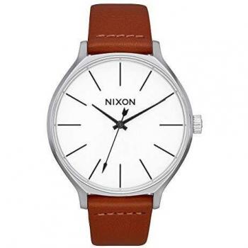 Nixon Reloj Analógico para Mujer de Cuarzo con Correa en Cuero A1250-1113-00